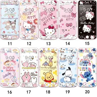 3dการ์ตูนfull Coverageกระจกนิรภัยป้องกันหน้าจอสําหรับIphone 4 4s 5 5s se 6 6s 7 8 plus se2 se3