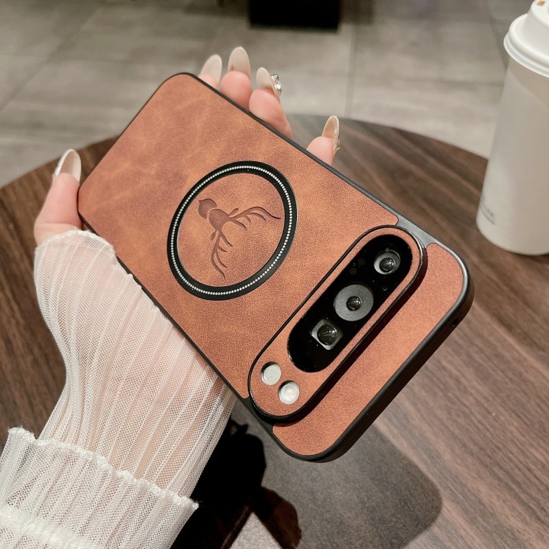 Simple Business Matte หนังนุ่มชาร์จไร้สายสําหรับแม่เหล็กกรณีไร้สายสําหรับ Google Pixel 9 8 7 Pro 9A 