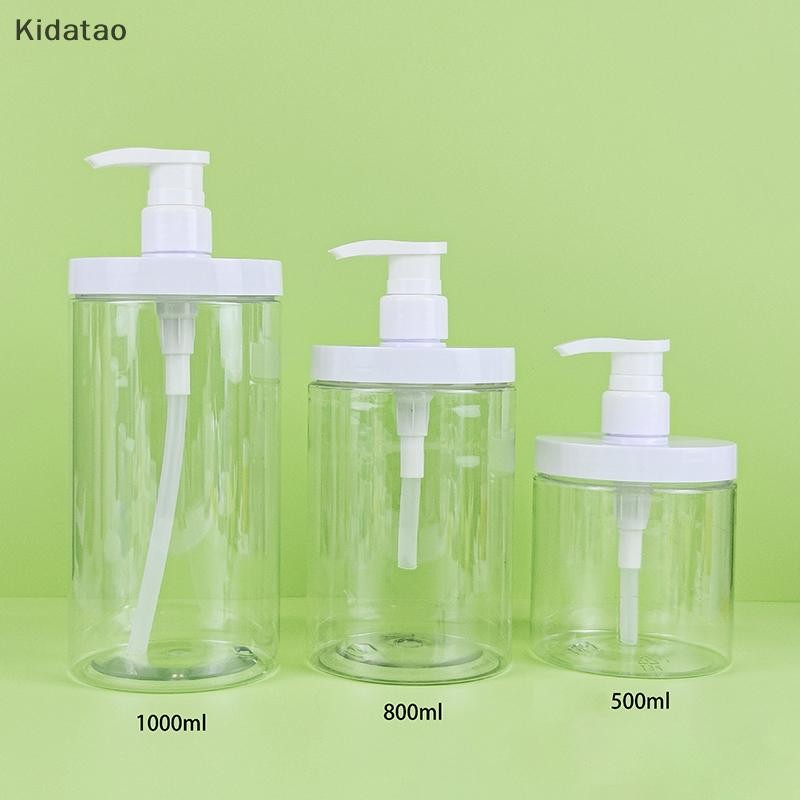 Kidatao PET โลชั่นปั๊มขวดขนาดใหญ่ความจุแชมพูเปล่า Sub-bottling พลาสติกหัวปั๊มฝักบัวคอนเทนเนอร์เครื่องสําอางอุปกรณ์เสริมสําหรับเดินทางใหม่