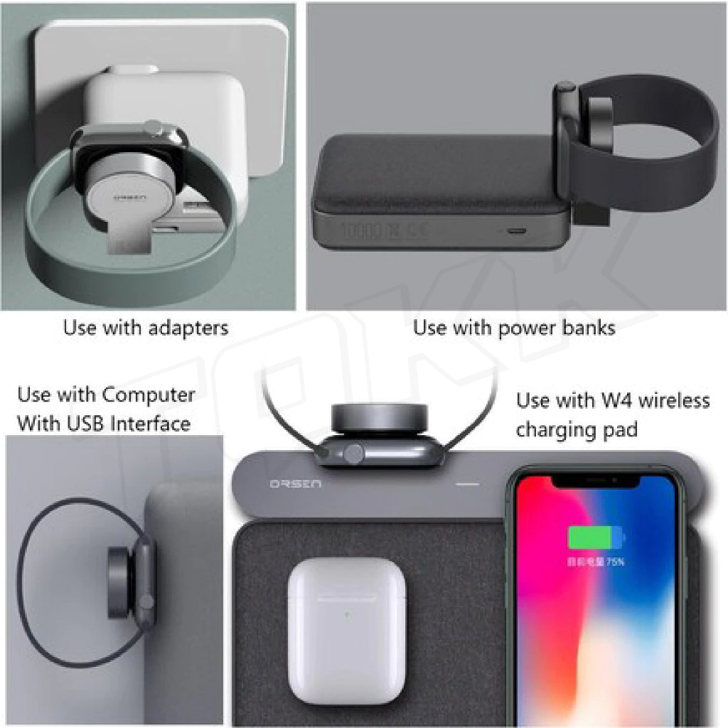 ที่ชาร์จไร้สาย Orsen Eloop W7 สำหรับ Apple Watch thumbnail 6