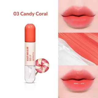 ** 1 แท่ง ** Merrezca Glaze & Glam Duo Lip ลิปดูโอ้ มีทั้ง เนื้อแมทท์ และเนื้อออยล์ 4 กรัม