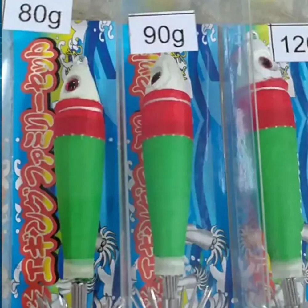 Amber เหยื่อกุ้ง, ตะกั่ว Sinker เหยื่อตกปลากุ้งไม้ส่องสว่าง, 2025 ตะขอ 80g 90g 120g จําลองตะขอปลาหมึก - รูปที่ 6