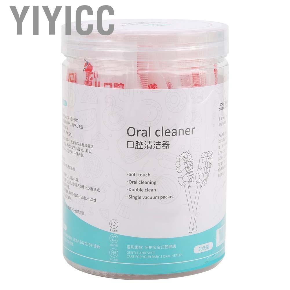 Yiyicc 30pcs Oral Cleaner Tooth Tongue Brush Infant Dental Care Supplies