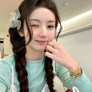 กิ๊บติดผมหน้าม้า ลายดอกไม้ สวยงาม เครื่องประดับ สําหรับผู้หญิง