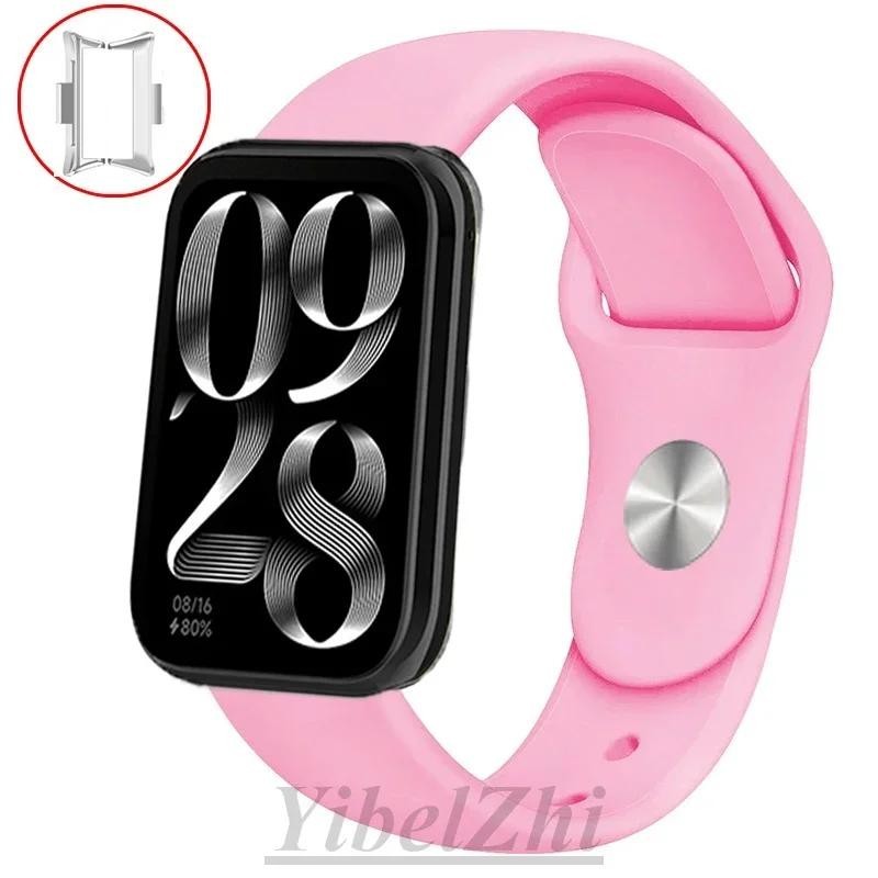 สายรัดซิลิโคนสําหรับ Mi Band Xiaomi Smart Band 8 9 Pro สร้อยข้อมือกีฬาเข็มขัดเปลี่ยนสร้อยข้อมือ Smartwatch สายนาฬิกา Xiaomi Mi Band 8pro เข็มขัด - รูปที่ 2