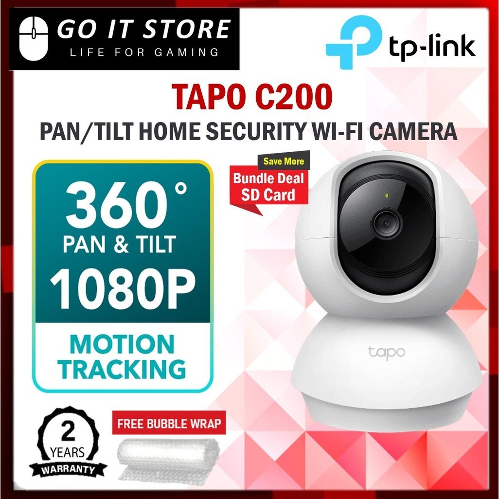 TP-Link Tapo C200 / C210 / C212 / C220 Home Security Wi-Fi Camera Night Vision 2 Way Audio 2K 1080P 