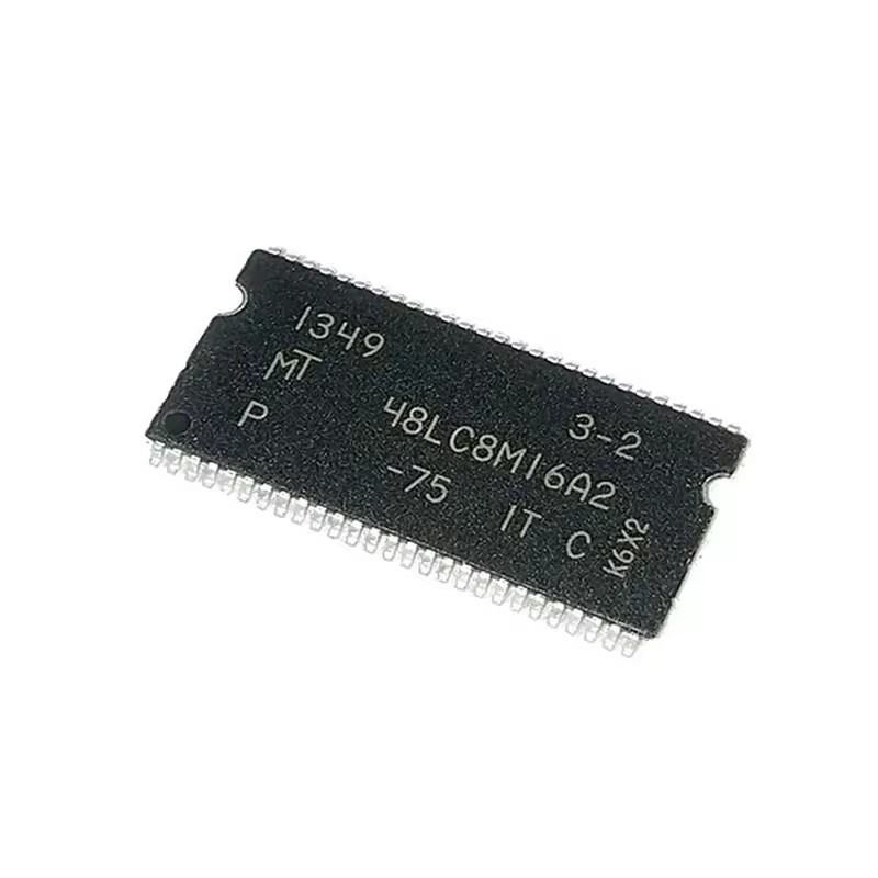MT48LC8M16A2P-75G 48LC8M16A2 MT48LC4M16A2TG-75: G 48LC4M16A2 ส่วนประกอบอิเล็กทรอนิกส์การกําหนดค่าเดี