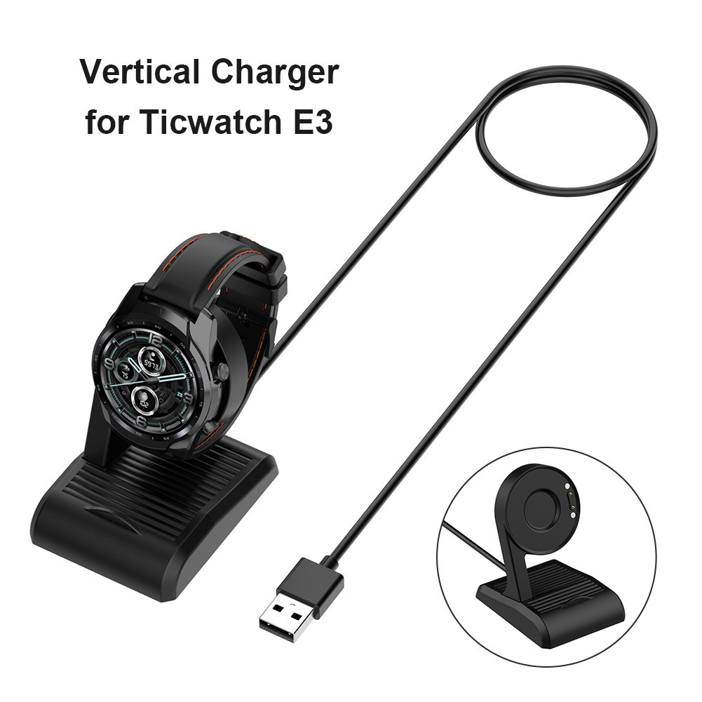อะแดปเตอร์แท่นชาร์จ แบบแม่เหล็ก USB สําหรับ Ticwatch proX E3 Pro 5 Ticwatch Pro 3 Lite
