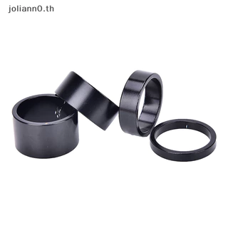 Joliann0 4 ชิ้นชุดหูฟัง Spacer จักรยานเสือหมอบชุดหูฟังเครื่องซักผ้าด้านหน้า Stem ส้อม Spacer th