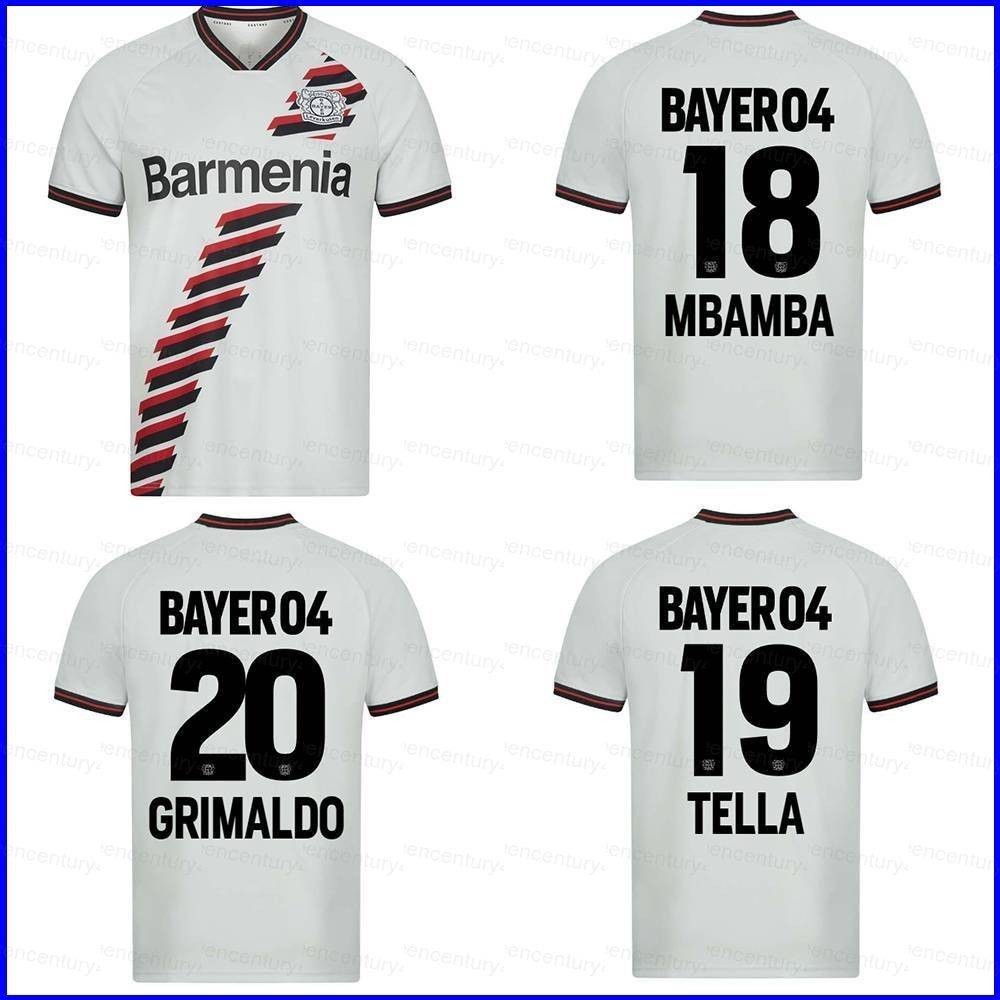เสื้อยืด ลาย Doly1 2023-2024 Bundesliga Bayer 04 Leverkusen Mbamba Tella Grimaldo พลัสไซซ์ สําหรับเด็ก และผู้ใหญ่