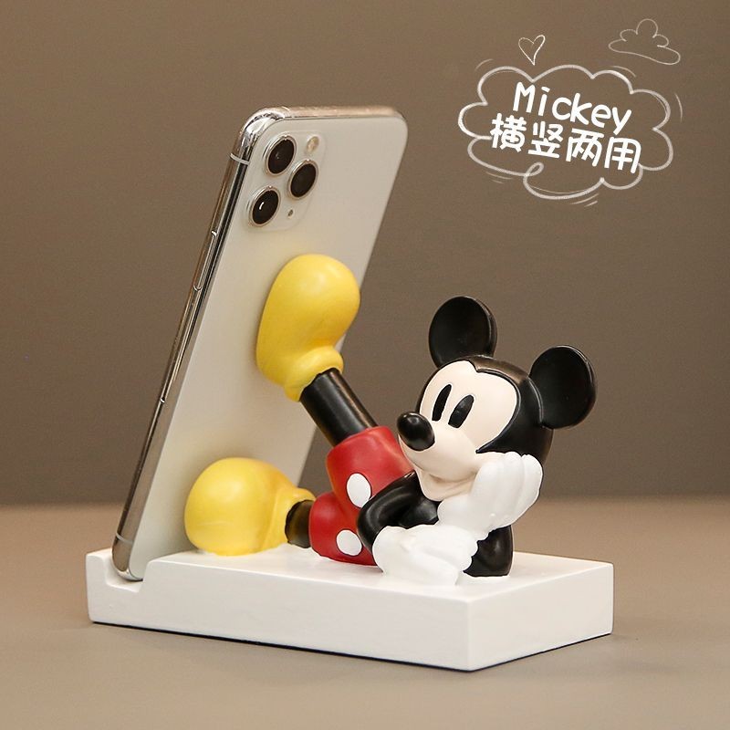 เครื่องประดับ ที่วางโทรศัพท์ตั้งโต๊ะ ลายมิกกี้เมาส์น่ารัก เหมาะกับของขวัญ แบบสร้างสรรค์ สําหรับตกแต่งห้อง สํานักงาน
