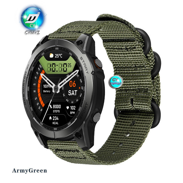 สายนาฬิกาข้อมือไนล่อน สําหรับ Zeblaze Stratos 3 Pro Zeblaze Stratos 3 Pro GPS Smart Watch
