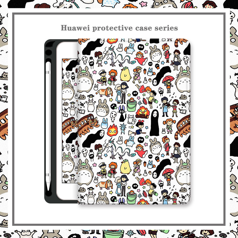 เคส พร้อมช่องใส่ปากกา สําหรับ Huawei Matepad Air 11.5 2023 Pro 12.6 13.2 นิ้ว Meidapad T5 M5 Lite M6 Pro 10.8 นิ้ว Matepad 10.4 2022 SE T10 9.7 T10s 10.1
