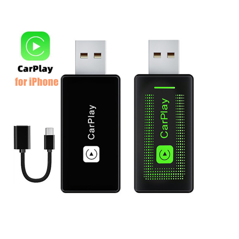 อะแดปเตอร์ CarPlay ไร้สายสําหรับ iPhone IOS 13 + Apple Car Play Dongle Magic AI กล่องแปลงโรงงานแบบมีสาย CarPlay ไร้สาย CarPlay