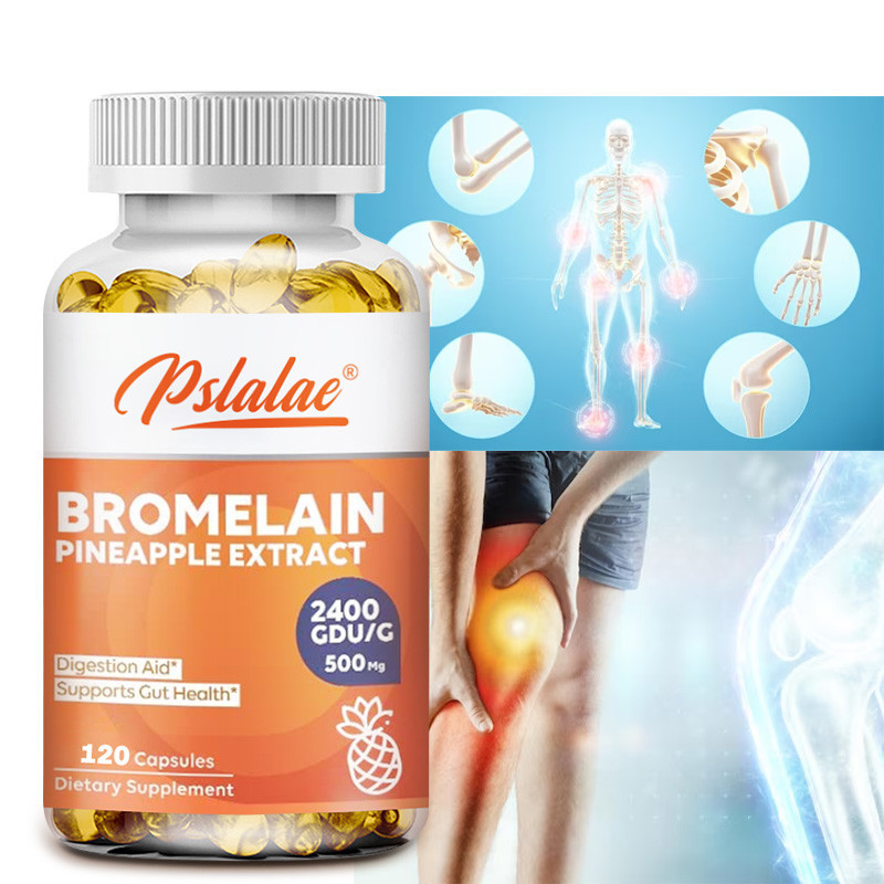 Pslaae Bromelain 500 mg - รองรับการย ่ อยอาหาร บรรเทาอาการแก ๊ ส ท ้ องอืดและท ้ องผูก