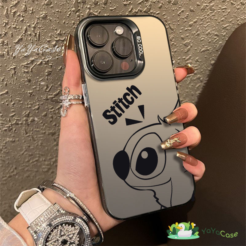 สำหรับ iPhone 11 13 CASE FOR เคสไอโฟน15 14 12 Pro Max 15 14 7 8 Plus X XR XS MAX Stitch รุ่น สไตล์ ขั้นสูง สี เงิน เคส