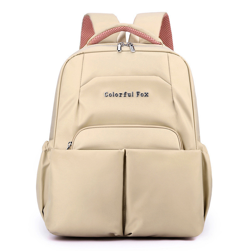 Fox สีสันสดใสความจุขนาดใหญ ่ กระเป ๋ าเป ้ สะพายหลังกันน ้ ําน ้ ําหนักเบา Anti-Theft SchoolBag