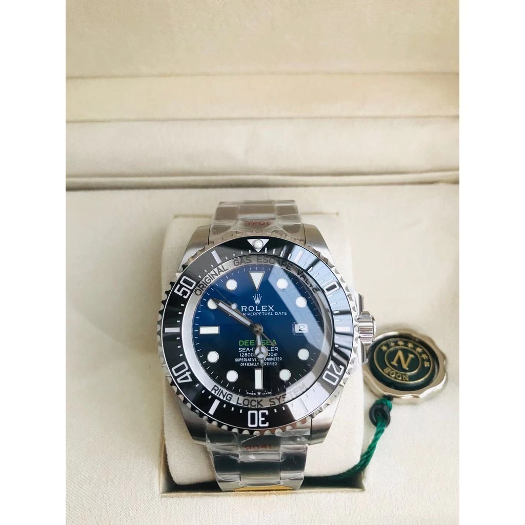 【 N Factory 】Rolex Sea-Dweller Series นาฬิกาอัตโนมัติผู ้ ชายขนาด 44 มม . Swiss Movement 904L Steel Model m126660-0002