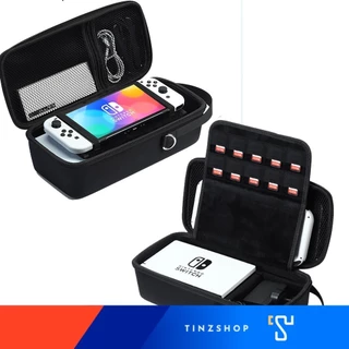 Tinzshop SwitchGo กระเป๋าหนา ใส่ได้ทั้งเครื่องเกม + Dock จอย แผ่นเกมได้ 10 แผ่น ตั้งเครื่องเล่นได้ สำหรับ NS Oled