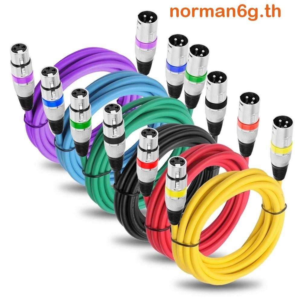 Anorman XLR สาย 0.3 M 1 M 1.8 M ทนทานป ้ องกันสายสัญญาณเสียงไมโครโฟนเครื ่ องขยายเสียงสําหรับ Mixer ไมโครโฟน Canon Plug สายสัญญาณเสียง