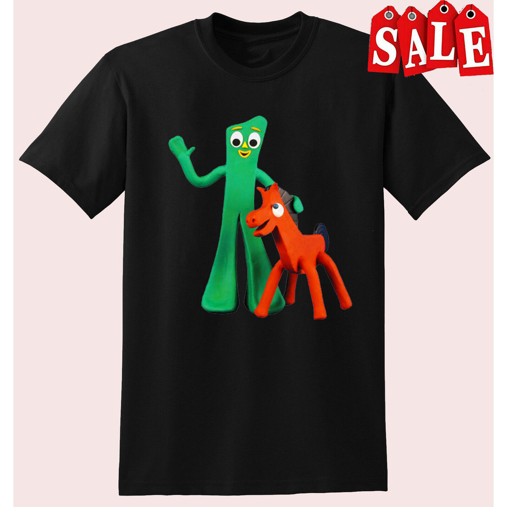 Hot Gumby And Pokey T Shirt Black Tee Men