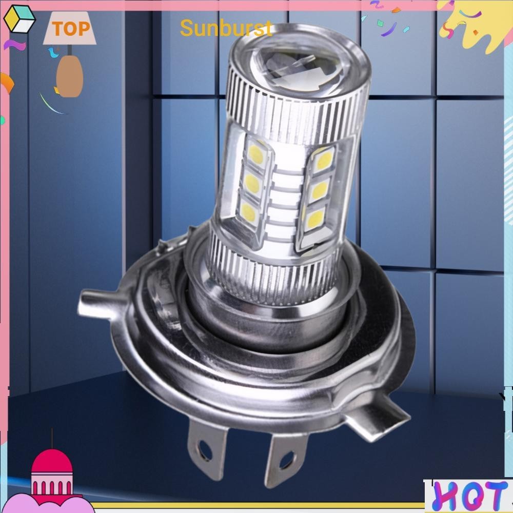 H4 Super White หลอดไฟ LED 6000-6500K High Low Beam DRL โคมไฟ 4000LM 80W [Sunburst11.th ]
