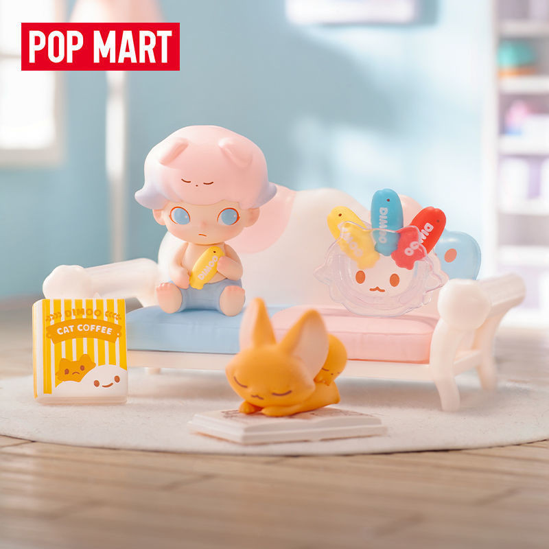 POPMART DIMOO-Cat Paradise Series[100%ของแท้อย่างเป็นทางการ]จัดส่งภายใน24 ตุ๊กตาของเล่นกล่องสุ่มปยกเซ็ตร้านของขวัญวันเกิด GKตุ๊กตาอินเทรนด์น่ารักของขวัญสร้างสรรค์ภาพเคลื่อนไหวเกมเครื่องปตัวละครรุ่นเครื่องประดับด้านหน้าของเล่นเดสก์ท็อปตกแต่งรูปปั้นเครื่องป