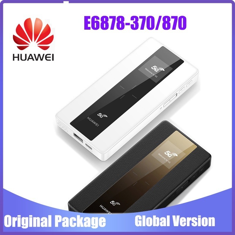 Huawei 5G Mobile WiFi Pro Mini Pocket WiFi Wireless Charger Router Huawei E6878-370 พร ้ อมค ้ างคาว 8000mAh