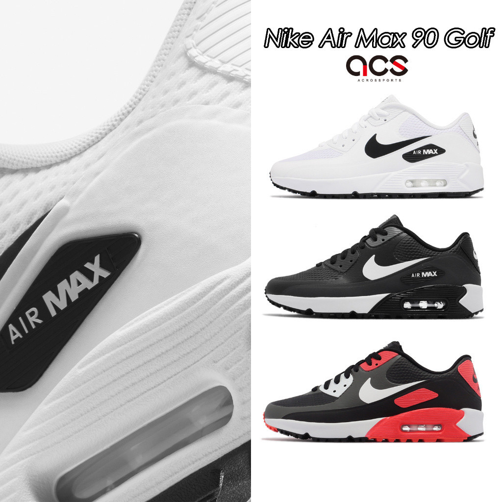 Nike Casual Shoes Air Max 90 Golf Multicolor Optional High Ball Cushion Men Women Sports [ACS ] S2ZF