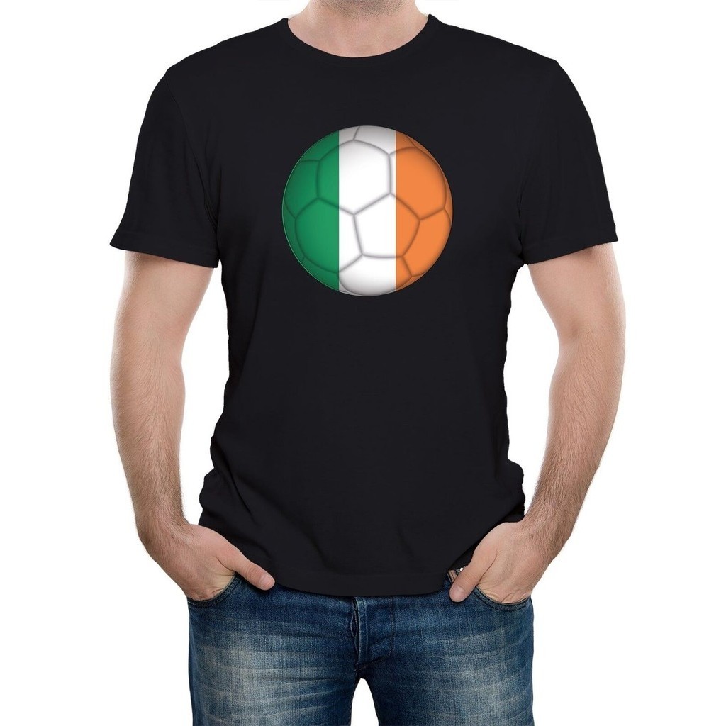 Mens Republic Of Ireland Football Supporter เสื้อยืดฟุตบอลโลก Euros Country