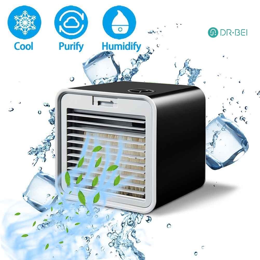 Dr.bei 380ml แบบพกพา USB Air Conditioner Humidifier Home Office Table Mini Cooling Fan