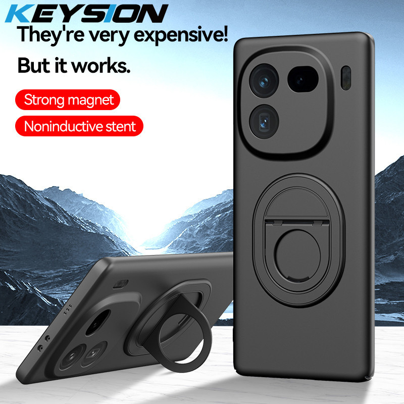 Keysion เคสกันกระแทกสําหรับ IQOO 12 Pro 5G 11 Pro Z7 5G Z7X Matte Hard แหวนพลาสติกฝาครอบโทรศัพท์สําหรับ VIVO IQOO Neo 8 Pro