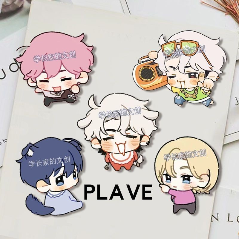 เกาหลี Virtual Idol PLAVE อะคริลิคเข็มกลัด NOAH YEJUN BAMBY EUNHO HAMIN Badge อุปกรณ์เสริมน่ารัก Pin