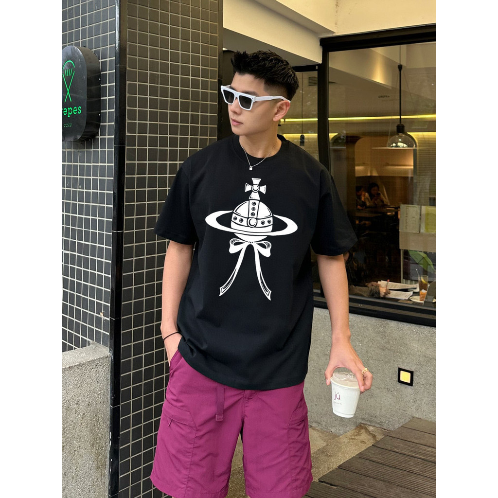 15398ใช่ เทรนด์ฤดูร้อนพิมพ์แฟชั่นลําลองคู่กีฬาเสื้อยืดลําลอง