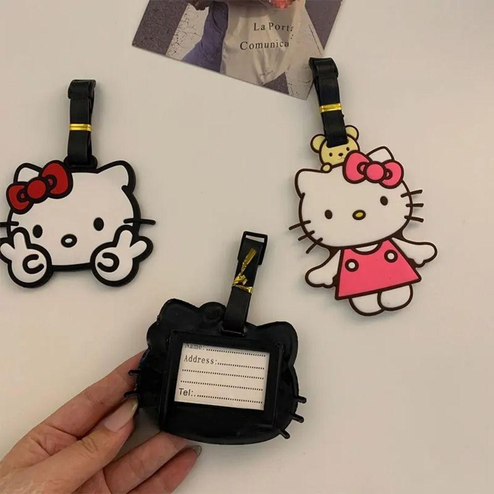Back2life แท็กกระเป๋าการ์ตูน, Boarding Pass PVC เครื่องบินแท็กกระเป๋าเดินทาง, Fasion Kitty Cat Baggage ชื่อแท็กข้อมูลการ์ด Boarding Pass Tag หญิง