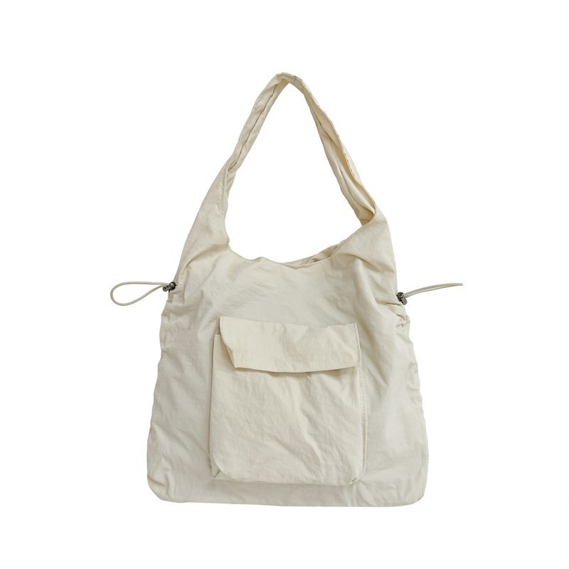 Liina Candy Color Drawstring Underarm Bag ins Casual Portable Hand Bag Campus Shoulder Bag
