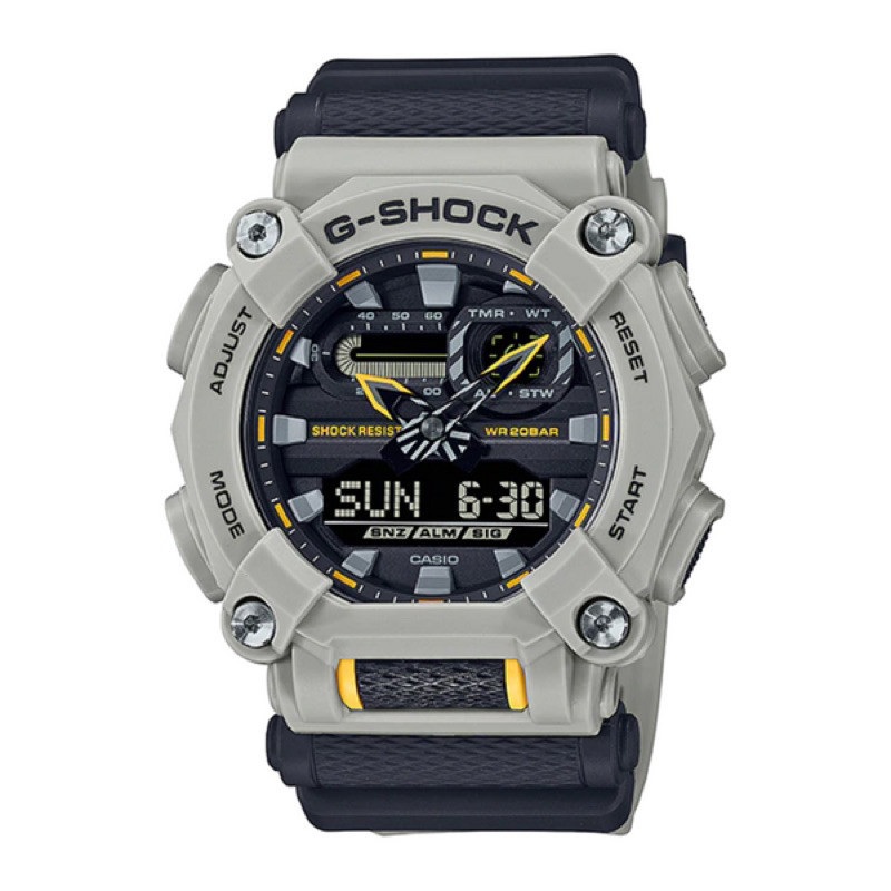G-shock GA-900HC-5A MAT MOTO GREY YELLOW Sports นาฬิกาผู ้ ชาย