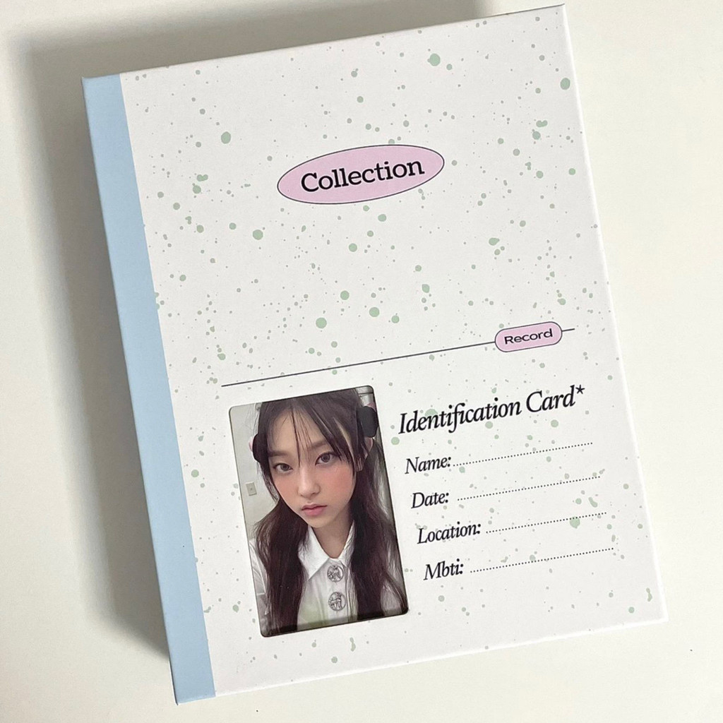 Splash Ink Hollow Card Book A5 Non-Attribute 6 หลุมสี่Grid Polaroid Handbook Storage Book อัลบั้มหนังสือ Hard Shell Book โปสการ์ด Star Chasing Card Book