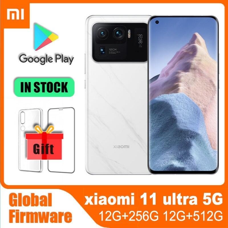 Xiaomi 11 ultra Global Rom สมาร์ทโฟน 67W ชาร์จเร็ว Snapdragon 888 50MP โทรศัพท์มือถือ Android โทรศัพ