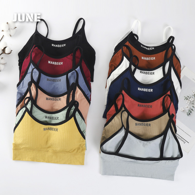 [YTL]เสื้อชั้นในสตรี ผู้หญิง สายเดี่ยว ทรงสปอร์ตบรา เว้าหลัง ยืดหยุ่นดี ไร้โครง และมีฟองน้ำ 32 - 38 ไซส์ฟรี