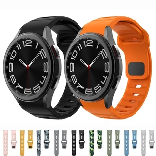 สายซิลิโคนสําหรับ Samsung Galaxy Watch 6 4 Classic 5 pro 44/40/47 มม.43 มม.42 มม.46 มม.45 มม.สร้อยข้อมือ Galaxy Watch6 watch4 สาย