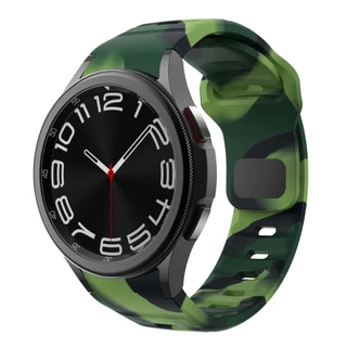 สายซิลิโคนสําหรับ Samsung Galaxy Watch 6 4 Classic 5 pro 44/40/47 มม.43 มม.42 มม.46 มม.45 มม.สร้อยข้อมือ Galaxy Watch6 watch4 สาย