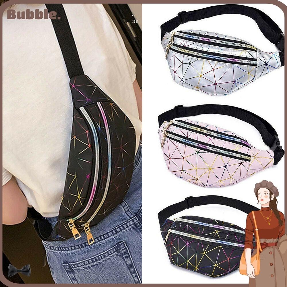 Bubble กระเป ๋ าคาดเอวหญิงสะโพกกระเป ๋ าสตางค ์ Satchel Fanny Pack