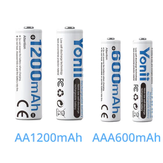 Yonii ถ่านชาร์จ AA AAA เครื่องชาร์จถ่าน 4 ช่อง พร้อมจอ LCD ชาร์จ Type-C รองรับ Ni-MH/Ni-Cd 1 บาท