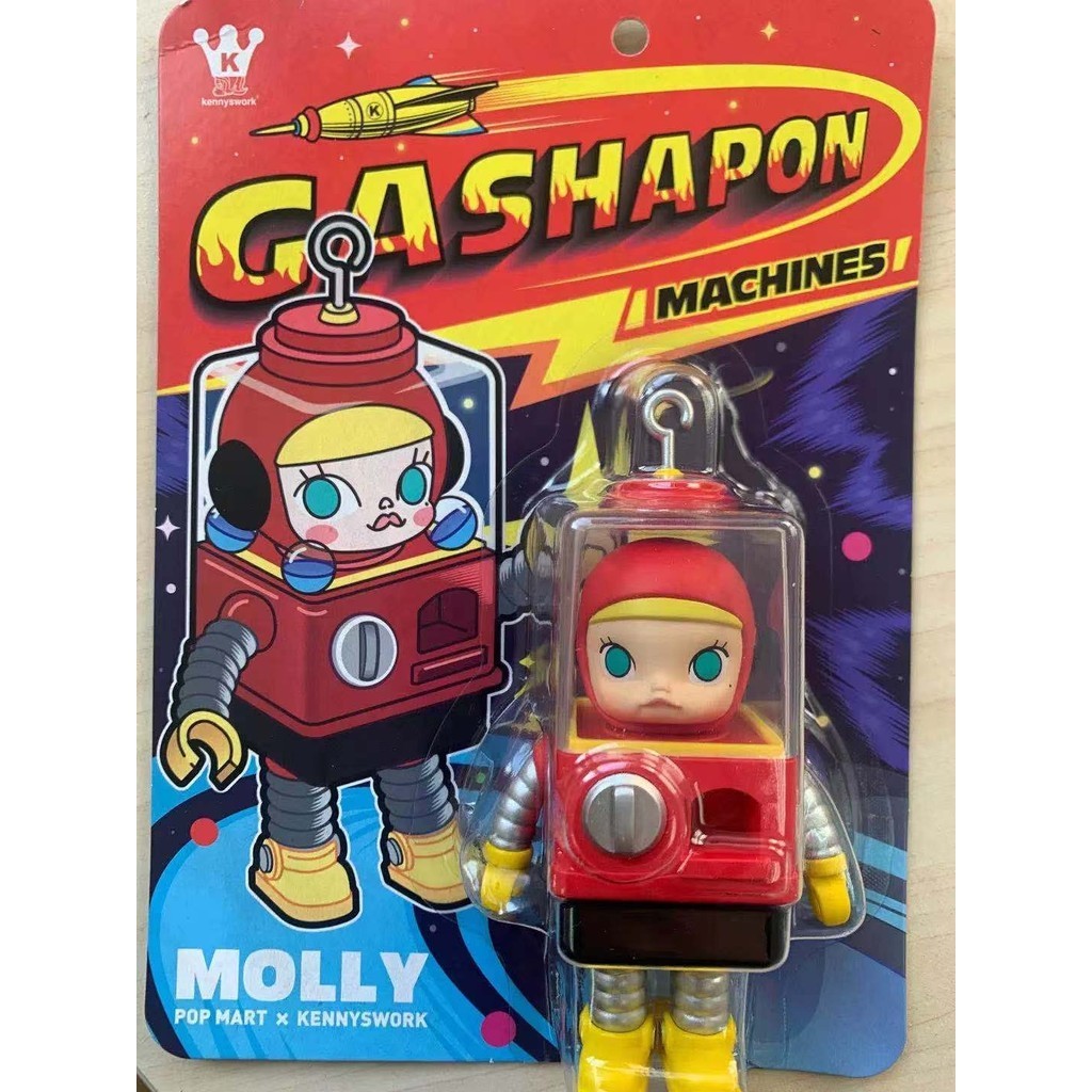 P POP MART POP MART molly แคปซูลของเล่นเครื่องกล่องใสรูปเครื่องประดับอินเทรนด์ของแท้ของเล่นของขวัญ