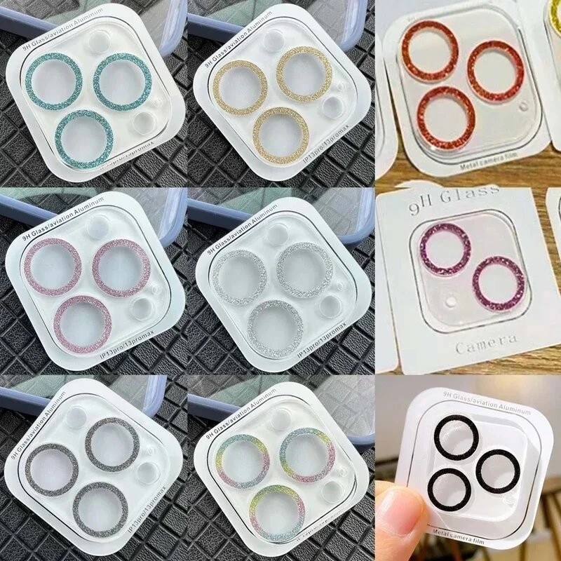 ฟิล์มกล้อง for iPhone 17 11 13 15 12 16 14 17 Pro 16 Pro Max 12 Mini 13 ฟิล์มกล้องไอโฟน ฟิล์มกระจก ฟิล์มเลนส์กลิตเตอร์