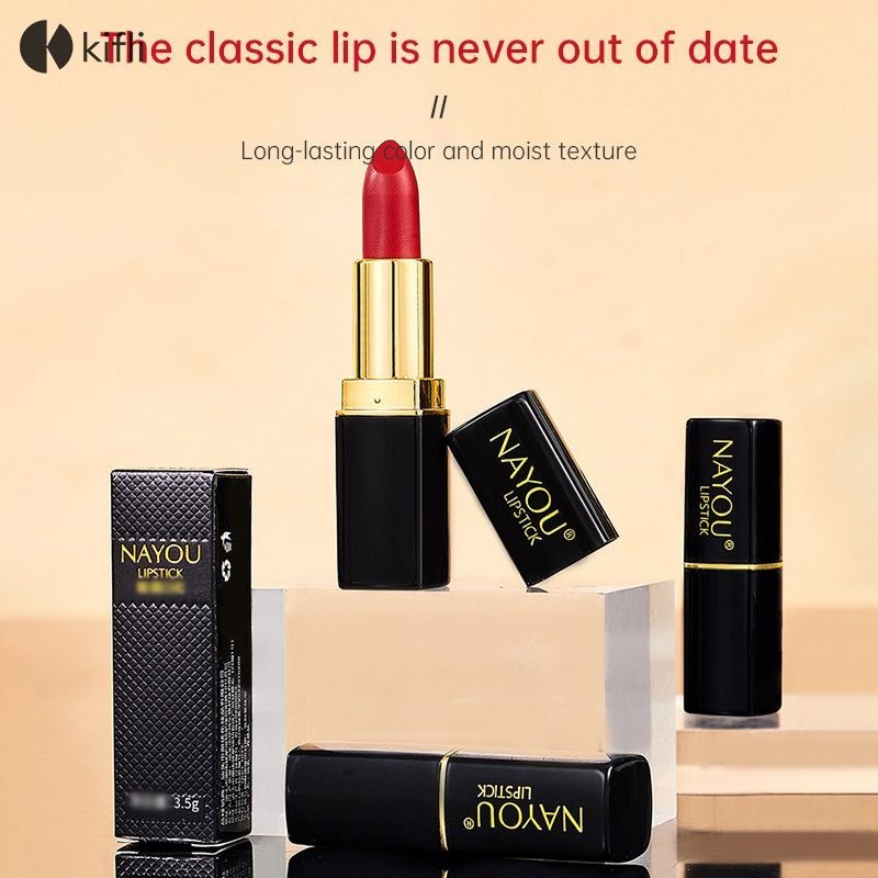 【kifli1 】แต่งหน้าลิปสติกกันน้ำชุ่มชื้นนักเรียนหญิงตั้งครรภ์ลิปสติกใช้ได้ Nayou