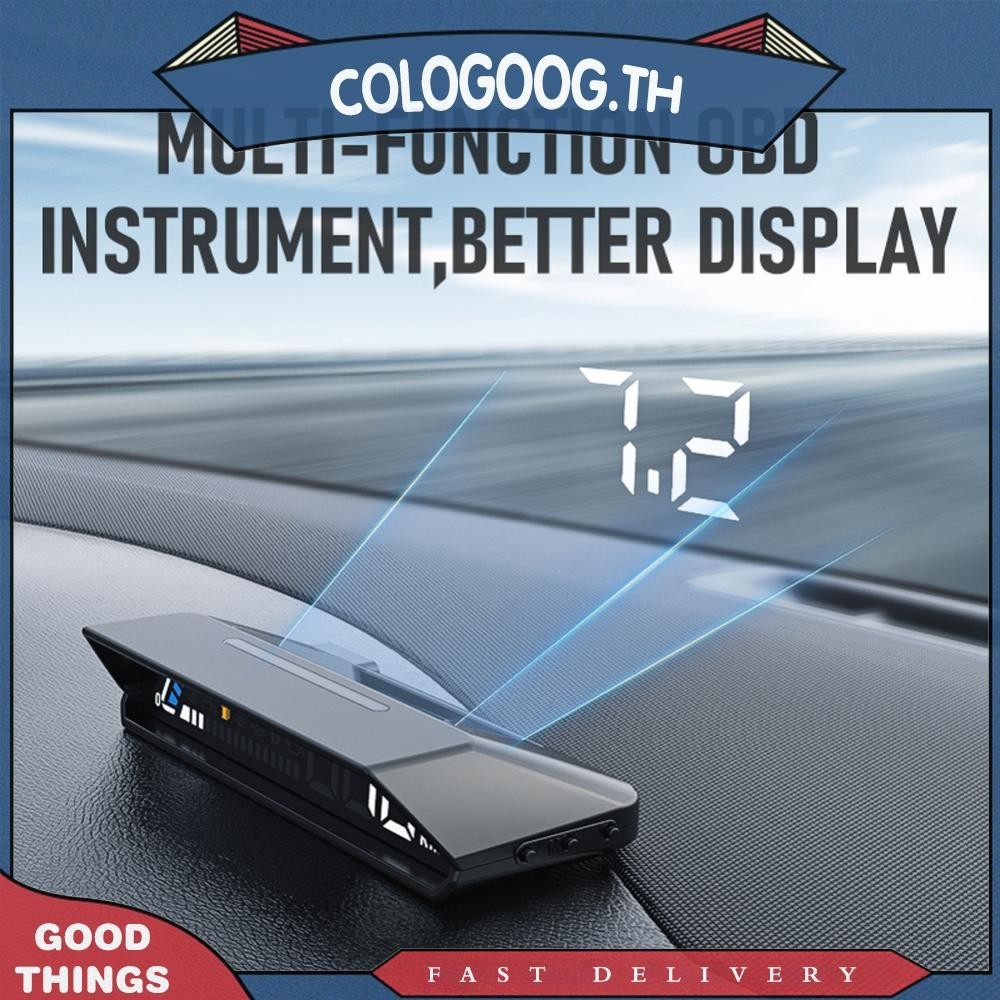 หน ้ าจอแสดงผลคู ่ ดิจิตอล HUD OBD2 HUD การตรวจสอบอุณหภูมิน ้ ํามันเกียร ์