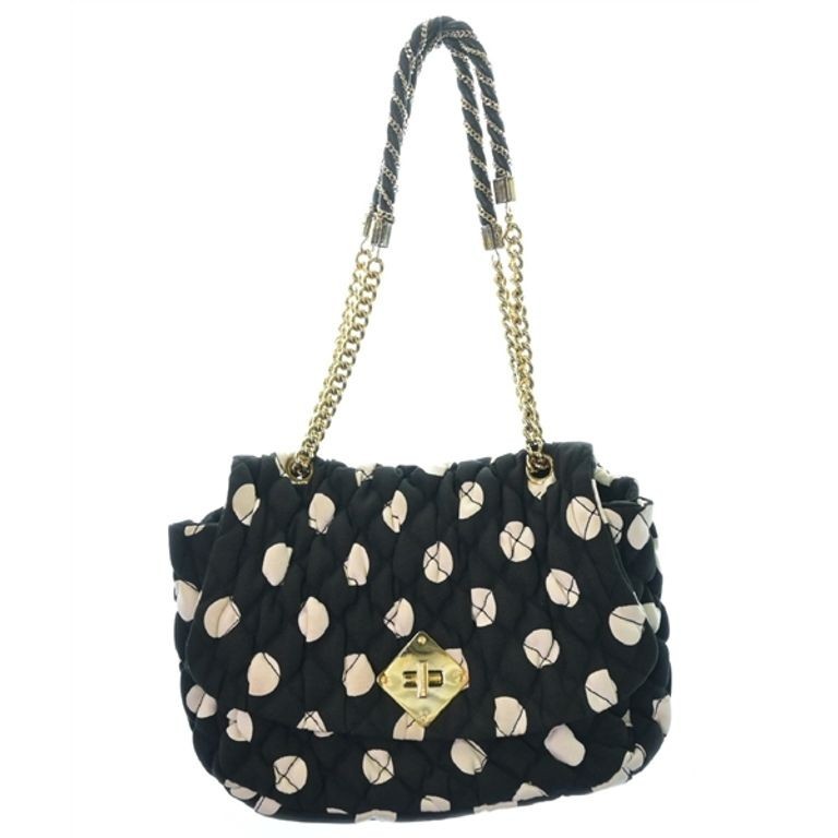 Moschino O I H Shoulder Bag Purse Dot Women black White Direct from Japan Secondhand