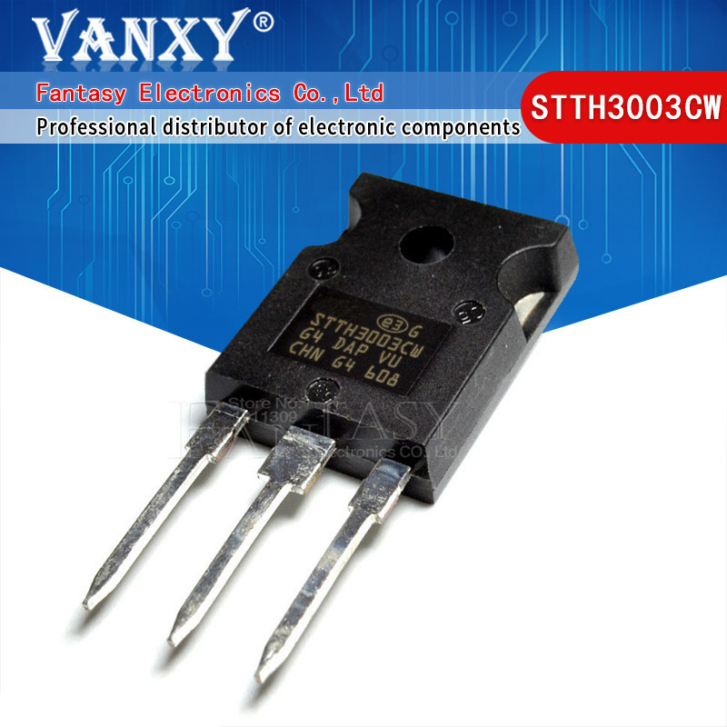 5PCS STTH3003CW TO-3P STTH3003 TO-247 STTH3003C ขับเคลื่อนอิเล็กทรอนิกส์ vanxy